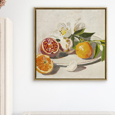 Sunlit Citrus Canvas Wall Art