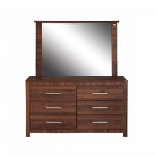 Maddington 6 Drawer Dresser with Mirror
