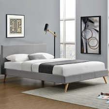 Grey Tegan Upholstered Scandi Bed Frame