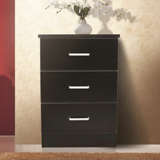 Grace 3 Drawer Bedside Table
