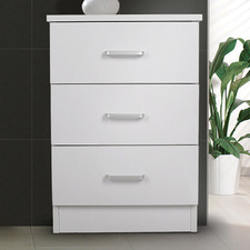 Grace 3 Drawer Bedside Table