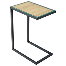 Anna Glass Top Side Table