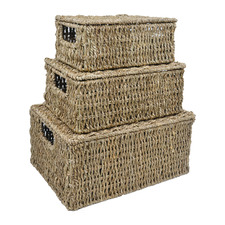 3 Piece Toro Rectangular Storage Basket Set