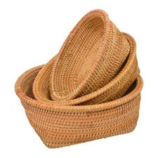 3 Piece Toro Rattan Basket Set