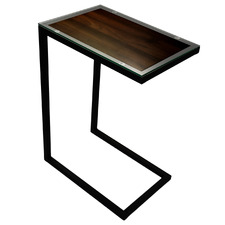 Anna Glass Top Side Table