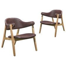Arsby Faux Leather Armchairs (Set of 2)