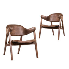 Cordova Faux Leather Armchairs (Set of 2)