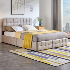 Birmingham Upholstered Platform Bed with Underbed Storage