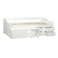 Beorn Pine Wood Single Daybed with Storage