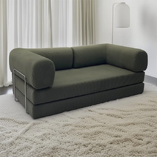 Kiran 3 Seater Double Corduroy Sofa Bed