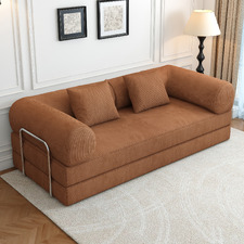 Kiran 3 Seater Double Corduroy Sofa Bed