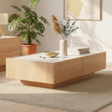 Birkley Coffee Table with Drawers