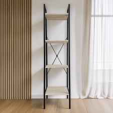 Cora 4 Tier Bookshelf