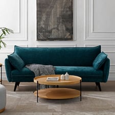 Taya 3 Seater Double Upholstered Sofa Bed