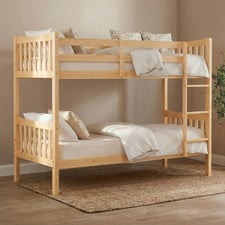 Karelia Pine Wood Single Bunk Bed