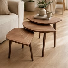 3 Piece Berry Nesting Side Table Set