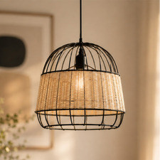 Aven Rattan Pendant Light
