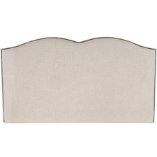 Almond Plain Upholstered Heart Bedhead