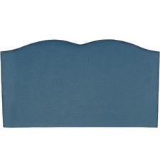 Denim Plain Upholstered Heart Bedhead
