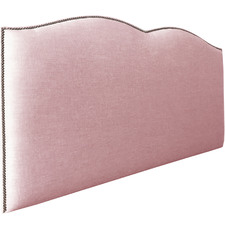 Plain Upholstered Heart Super King Bedhead