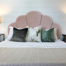 Shell Velvet King Single Bedhead