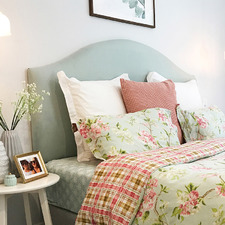 Chambray Upholstered Bedhead