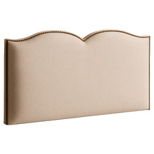 Plain Upholstered Heart Queen Bedhead