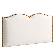 Plain Upholstered Heart Single Bedhead