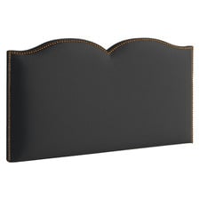 Plain Upholstered Heart King Single Bedhead