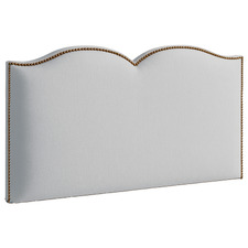Plain Upholstered Heart Queen Bedhead