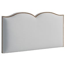 Plain Upholstered Heart Single Bedhead