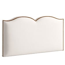 Plain Upholstered Heart King Bedhead