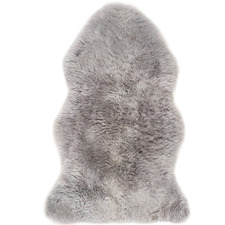 Silver & Grey Merino Sheepskin Rug