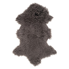 Charcoal Nuallan Mongolian Sheepskin Rug