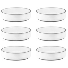 White Urban Muse 17cm Pasta Bowls (Set of 6)