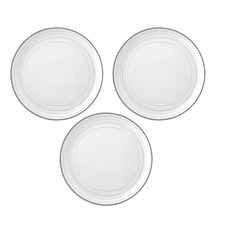 White Urban Linea 27.5cm Coupe Dinner Plates (Set of 3)