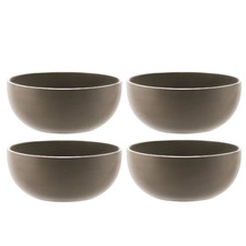 Dark Grey Urban 15.5cm Cereal Bowls (Set of 4)