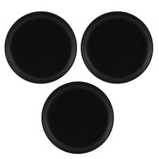 TK Black 27.5cm Coupe Dinner Plates (Set of 3)