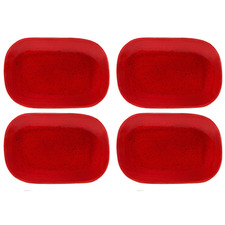 Reactive Red Artistica 24cm Coupe Salad Plates (Set of 4)