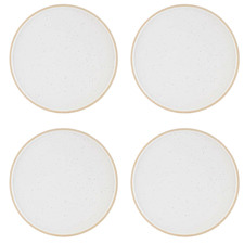 White Pebble Soho 28.5cm Dinner Plates (Set of 4)