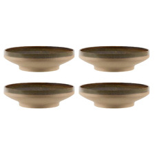 Burnt Sienna Soho 23cm Footed Pasta Bowls (Set of 4)