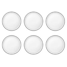 White Urban Muse 21cm Salad Plates (Set of 6)