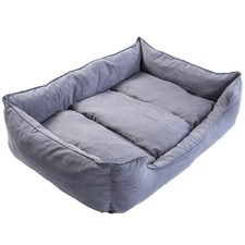 Grey Husk Dog Suede Sofa