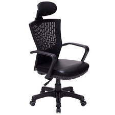 Black Montre Ergonomic Faux Leather Office Chair