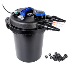 Black Aquarium Garden UV Light Pond Filter