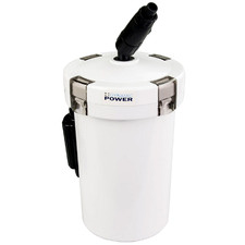 White Single Tube Aquarium External Canister Filter