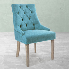 Jarett Studded French Provincial Upholstered Dining Chair