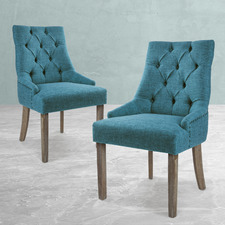 Jarett Studded French Provincial Upholstered Dining Chairs (Set of 2)