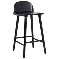 65cm Caleb Ash Wood Bar Stool