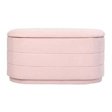 Diana Chenille Storage Ottoman Bench